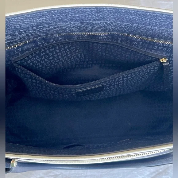 ♠️ Kate Spade NY ♠️ Large Navy Blue Leather Bag 👜 - Picture 9 of 12